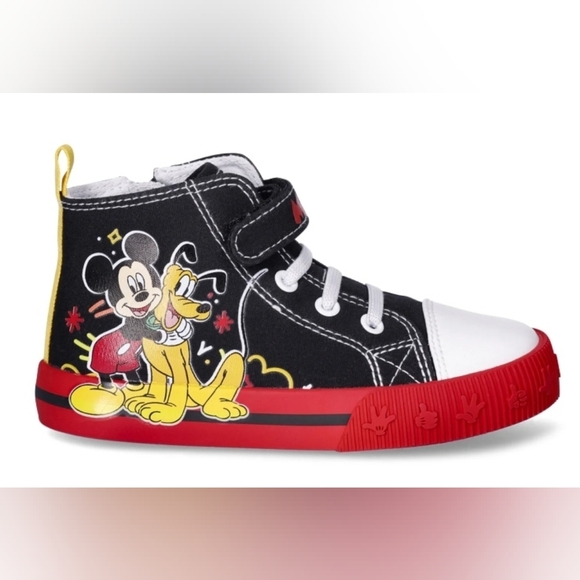 Disney Mickey Mouse High Top Sneakers size 9 NWT - Picture 2 of 9